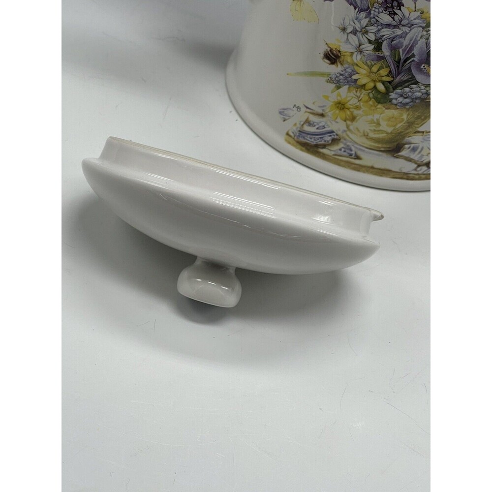 Hallmark Marjolein Bastin Nature's Sketchbook Watering Can Ceramic Teapot Signed - Picture 13 of 16